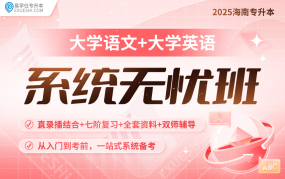 2025海南專升本系統(tǒng)無憂班（語文+英語）海南專享