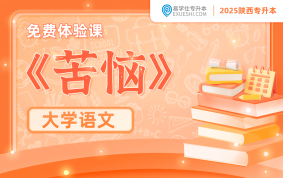 【公開(kāi)課】2024年陜西專(zhuān)升本閱讀題《苦惱》課程講解