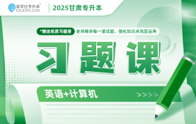 2025甘肅專升本習題課（英語+計算機）