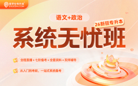 2026新疆专升本系统无忧班（语文+政治）