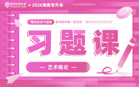 2026海南专升本习题课-艺术概论