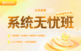 2026云南专升本系统无忧班（公共英语）