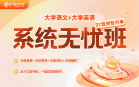 2027贵州专升本系统无忧班（文科）