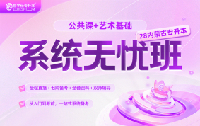2028内蒙古专升本系统无忧班【公共课+艺术基础】