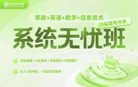 2028福建专升本系统无忧班（（思政+英语+数学+信息技术））