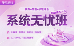 2028云南专升本系统无忧班（高等数学+公共英语+护理综合）
