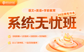 2028云南专升本系统无忧班（大学语文+公共英语+学前教育）