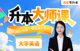 2026海南专升本升本大师课（大学英语）