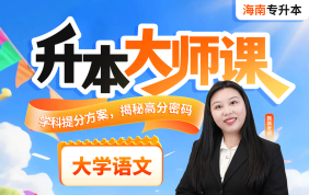 2026海南专升本升本大师课（大学语文）