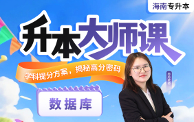 2026海南专升本升本大师课（数据库）