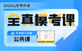 2026山东专升本全真模考课