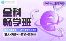2028山东专升本全科畅学班（大学语文+大学英语+计算机+高等数学三）
