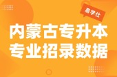 27内蒙古专升本| 各专科专业招录数据详情（1）